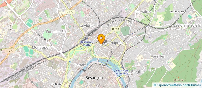 localisation de l'entreprise MOUN'S à BESANCON
