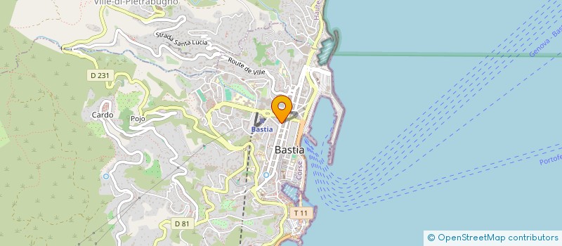localisation de l'entreprise MOUNE à BASTIA