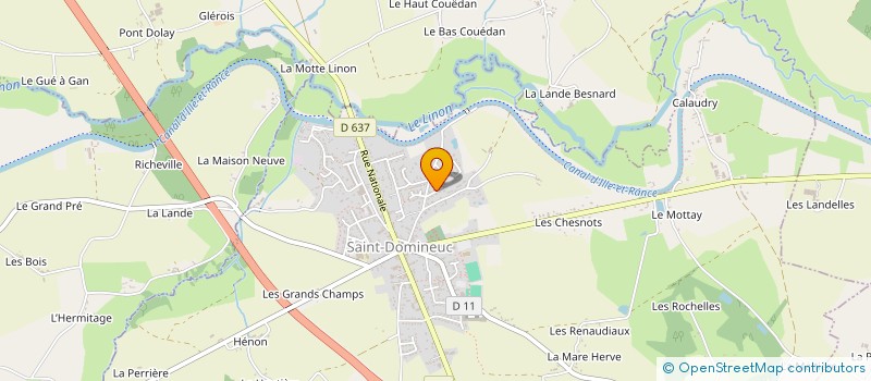 localisation de l'entreprise MOUNETTE MBN  SAINT-DOMINEUC