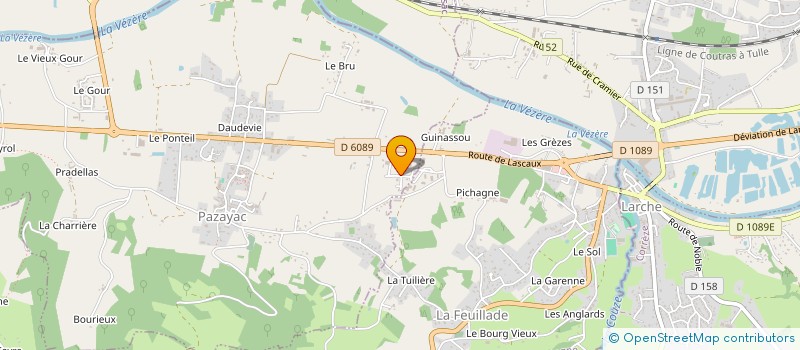 localisation de l'entreprise MOUNEYRAC à LA FEUILLADE
