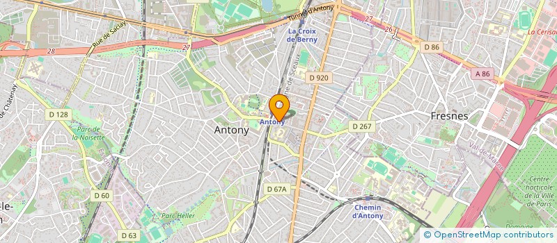 localisation de l'entreprise MOUNIE 42 à ANTONY