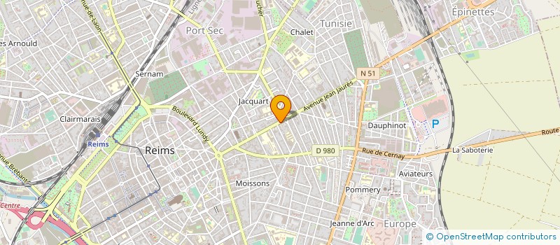 localisation de l'entreprise MOUNIE  REIMS