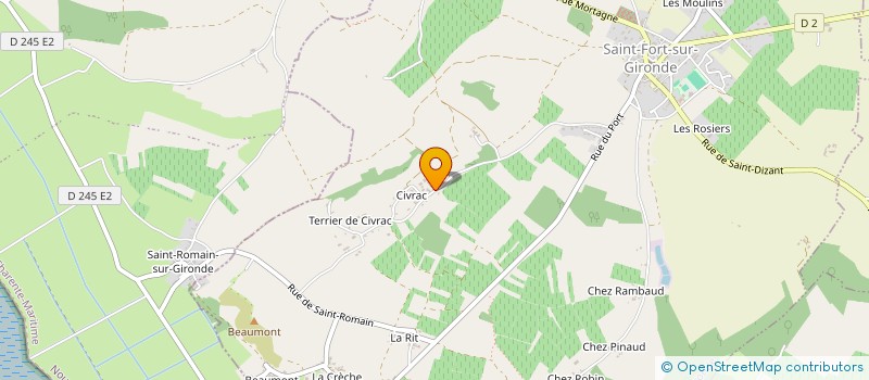 localisation de l'entreprise MOUNIER JEAN PAUL ET MOUNIER NATHALIE  SAINT-FORT-SUR-GIRONDE