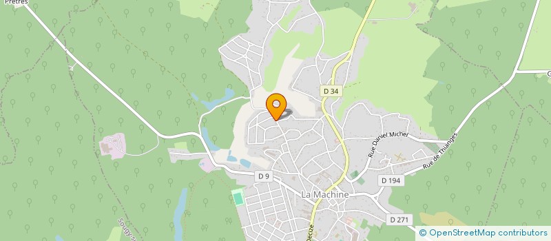 localisation de l'entreprise MOUNIER LEFEBVRE  LA MACHINE