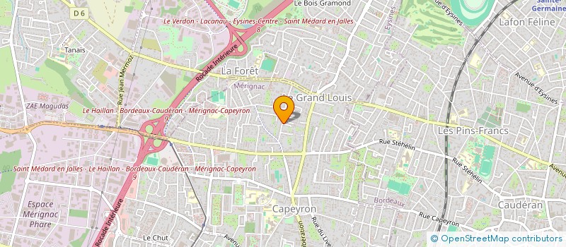 localisation de l'entreprise MOUNIER PAUL & JEAN-MARC  MERIGNAC