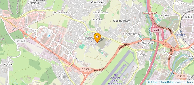 localisation de l'entreprise MOUNTAIN DARTS CLUB  EPAGNY METZ-TESSY