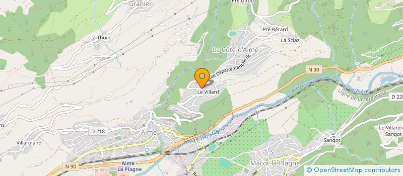 localisation de l'entreprise MOUNTAIN DIAMOND  LA PLAGNE TARENTAISE