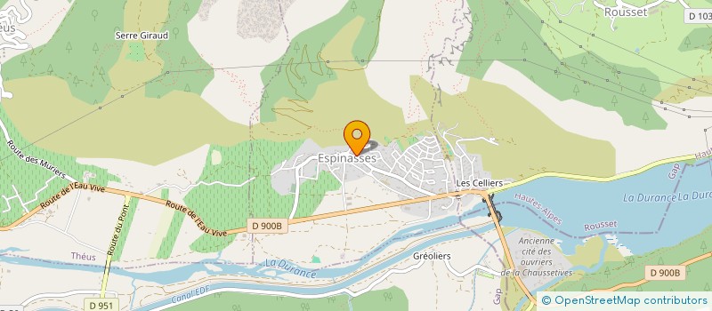 localisation de l'entreprise MOUNTAIN EVASION  ROUSSET-SERRE-PONCON