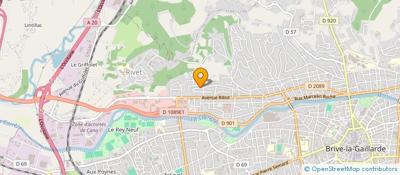 localisation de l'entreprise MOURA ASSOLLANT  BRIVE-LA-GAILLARDE