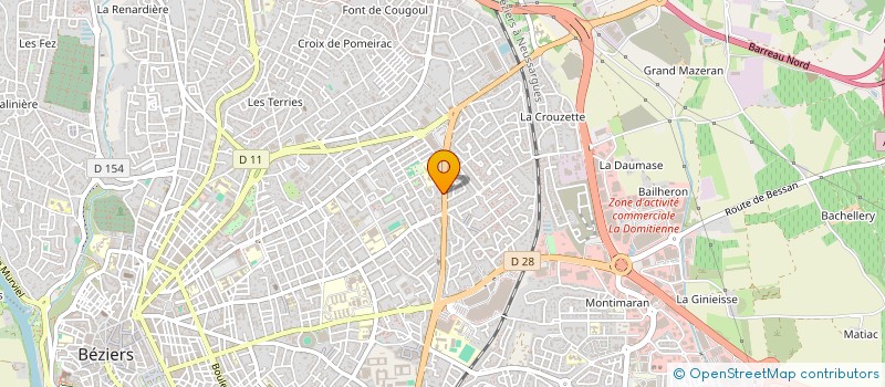 localisation de l'entreprise MOURAD à BEZIERS