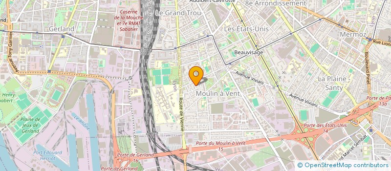 localisation de l'entreprise MOURAD TRANSPORTS EXPRESS LYON à VENISSIEUX