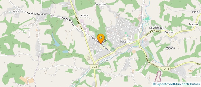 localisation de l'entreprise MOURANDEYS  POUILLON