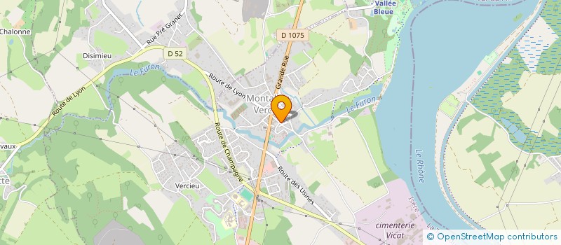 localisation de l'entreprise MOUREAU ASB  MONTALIEU-VERCIEU