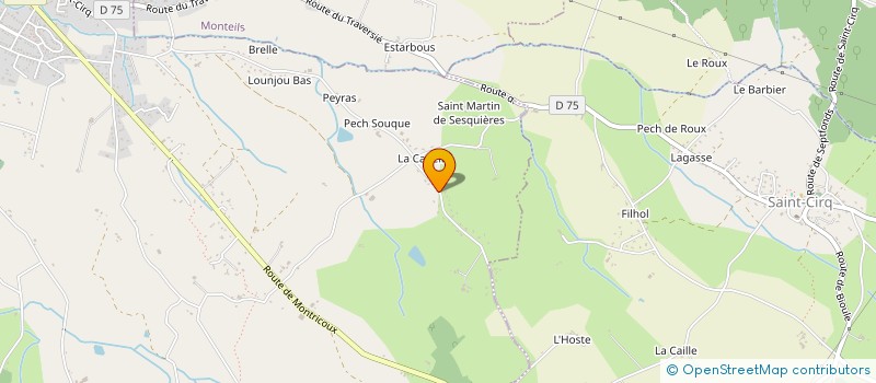 localisation de l'entreprise MOURENS  CAUSSADE