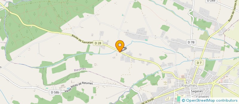 localisation de l'entreprise MOURENS VERGER & MARAICHER à RIEUMES