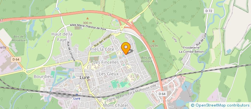 localisation de l'entreprise MOURET C ET BEYER J-L  LURE