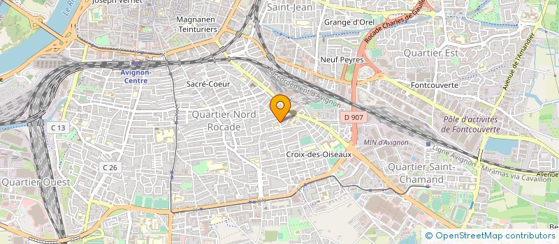 localisation de l'entreprise MOURET TEXTILE  LE THOR