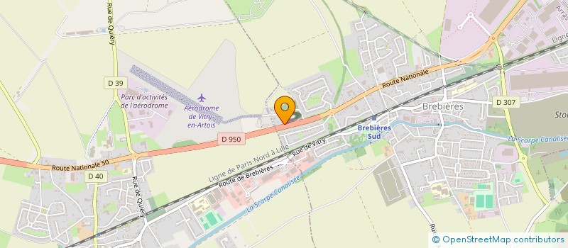 localisation de l'entreprise MOURETTE BATIMENT  BREBIERES