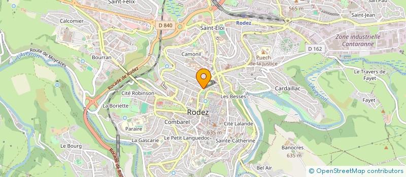 localisation de l'entreprise MOURGUES IMMOBILIER  RODEZ