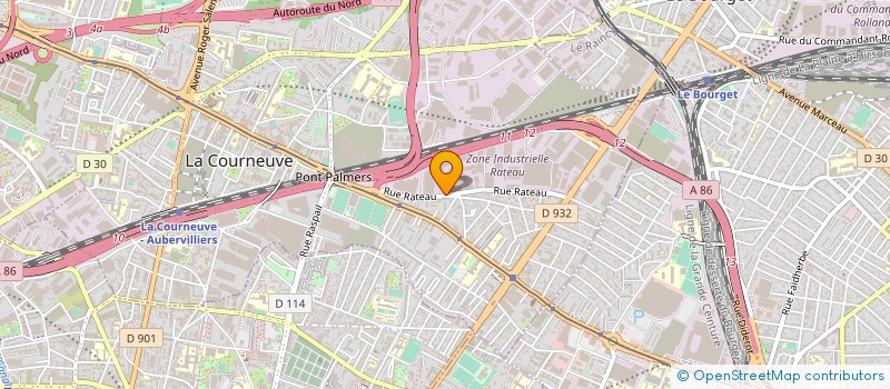 localisation de l'entreprise MOURIDE PROTECTION SECURITE à LA COURNEUVE
