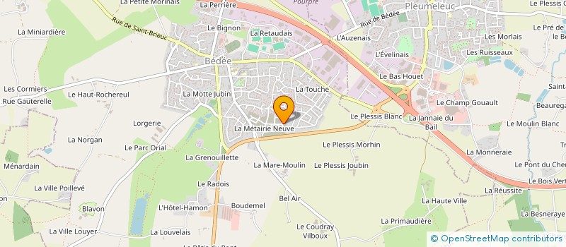 localisation de l'entreprise MOURIEC & CO  BEDEE