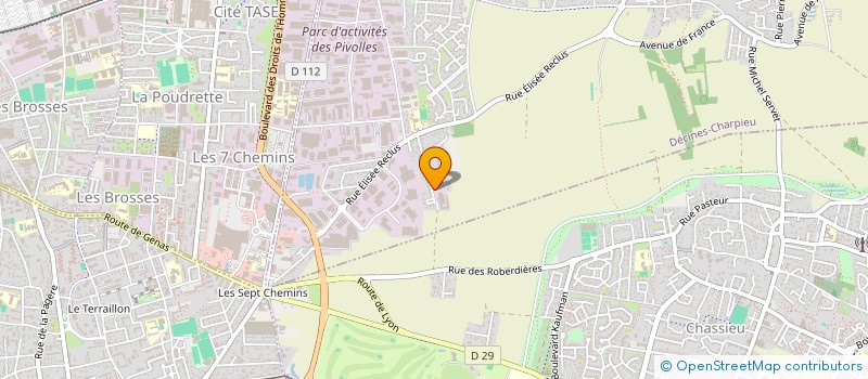 localisation de l'entreprise MOURIER PERE ET FILS SARL à DECINES-CHARPIEU
