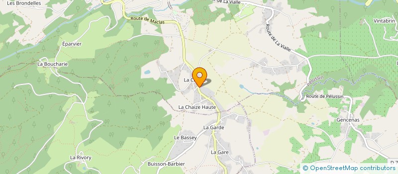 localisation de l'entreprise MOURIER VINS à CHAVANAY