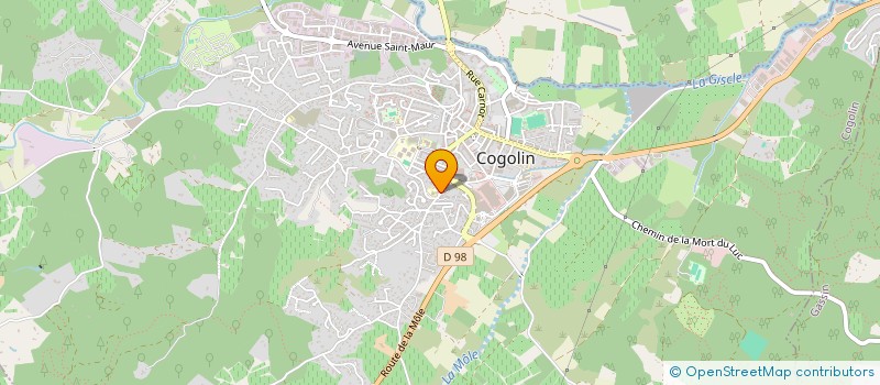 localisation de l'entreprise MOURILLON  COGOLIN