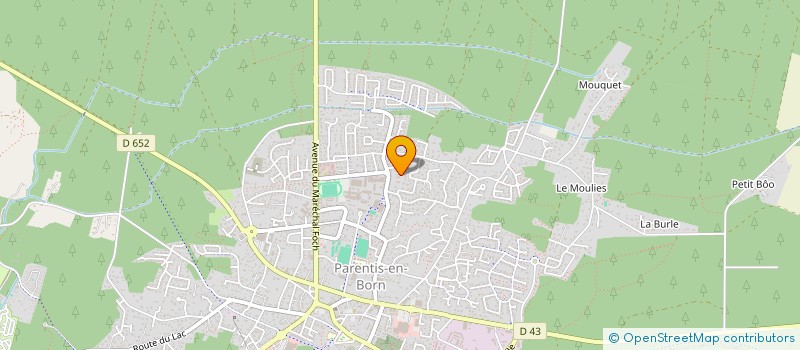 localisation de l'entreprise MOURRATCAFE  PARENTIS-EN-BORN