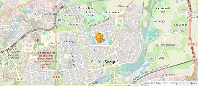 localisation de l'entreprise MOURS2  CESSON-SEVIGNE