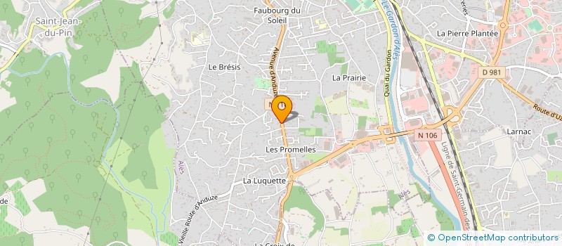 localisation de l'entreprise MOURY TRANSPORT à ALES