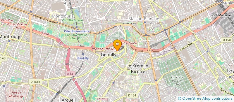 localisation de l'entreprise MOUSNIER HERBINET DUMORTIER à GENTILLY