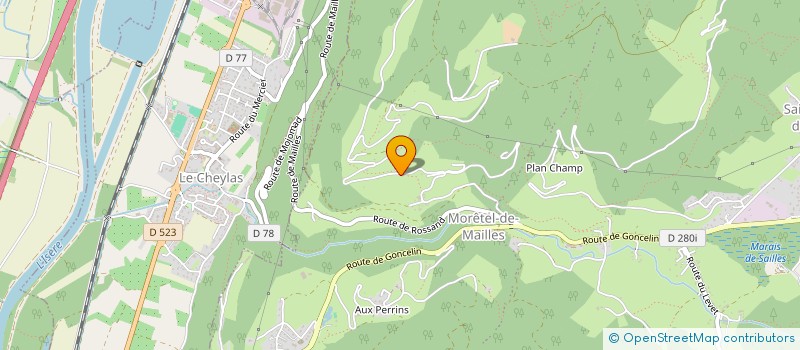localisation de l'entreprise MOUSQUETAIRES DES TEMPS FUTURS à CRETS EN BELLEDONNE