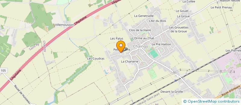 localisation de l'entreprise MOUSS'BAT  CHAINGY