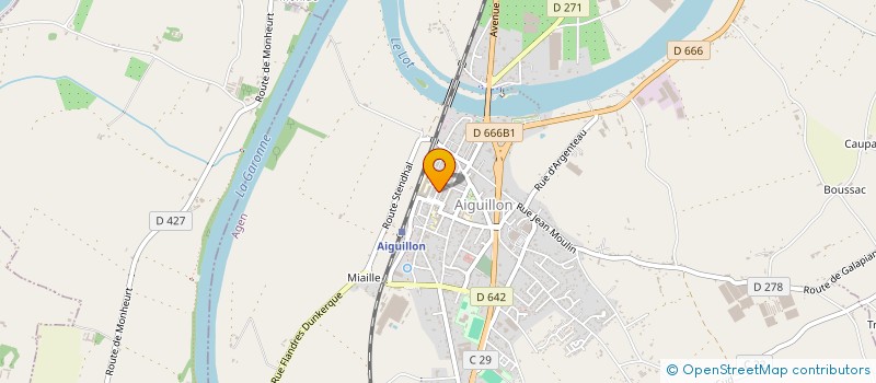 localisation de l'entreprise MOUSS'BURGER à AIGUILLON