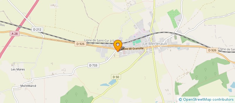 localisation de l'entreprise MOUSSAY CHARPENTE COUVERTURE à LE MERLERAULT