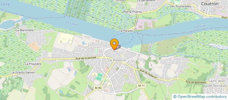 localisation de l'entreprise MOUSSEAU ELECTRICITE  LE PELLERIN