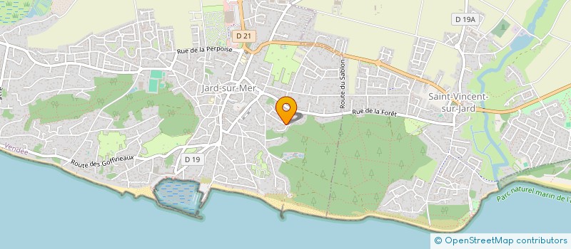 localisation de l'entreprise MOUSSET à JARD-SUR-MER