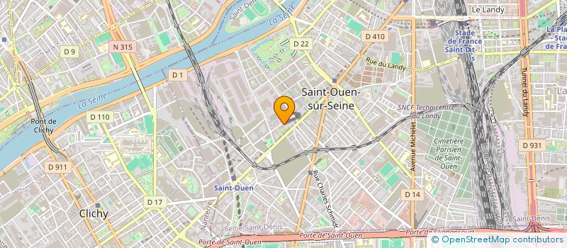 localisation de l'entreprise MOUSSET à SAINT-OUEN-SUR-SEINE