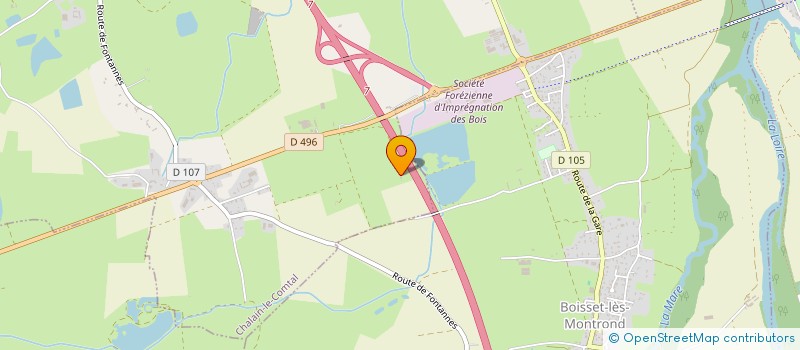 localisation de l'entreprise MOUSSIERE  VERRIERES-EN-FOREZ