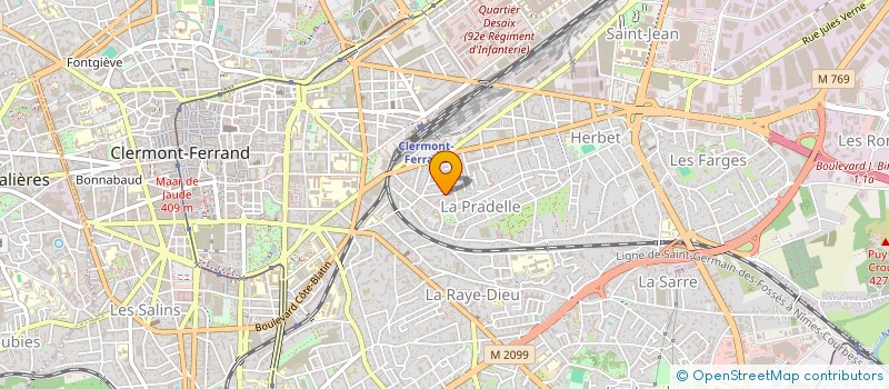 localisation de l'entreprise MOUSSIQUA  CLERMONT-FERRAND