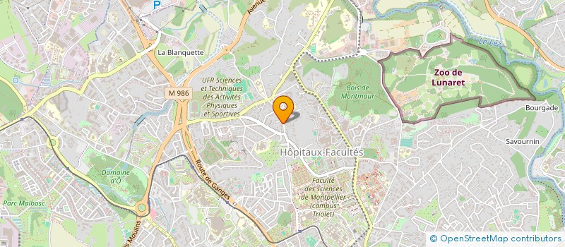 localisation de l'entreprise MOUSSOGNIE (OEIL DE FEMME) à MONTPELLIER