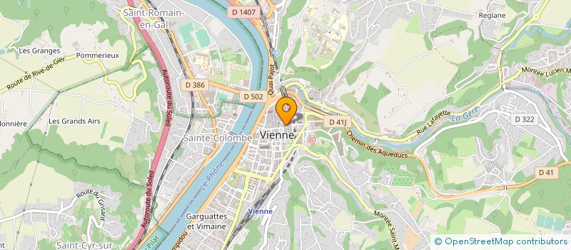 localisation de l'entreprise MOUSTACHE ET BIGOUDIS  VIENNE