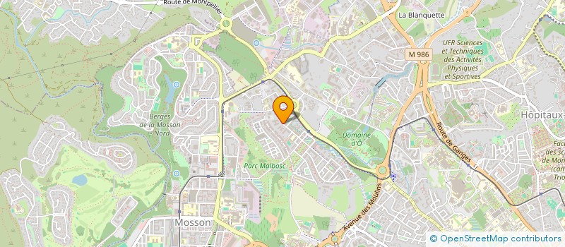 localisation de l'entreprise MOUSTACHE ET FOURCHETTE  MONTPELLIER