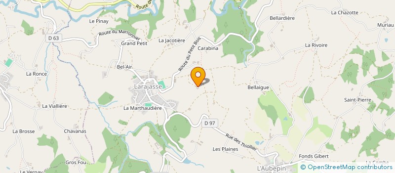 localisation de l'entreprise MOUSTACHES ET RONRONS  LARAJASSE