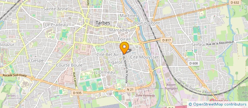 localisation de l'entreprise MOUSTAMOUGNE  TARBES