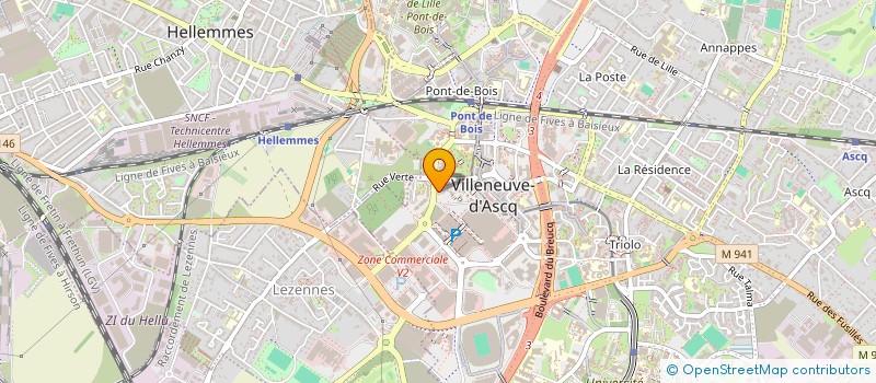 localisation de l'entreprise MOUSTEL à VILLENEUVE-D'ASCQ