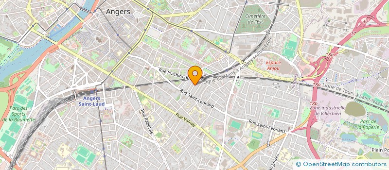 localisation de l'entreprise MOUSTOIR à ANGERS