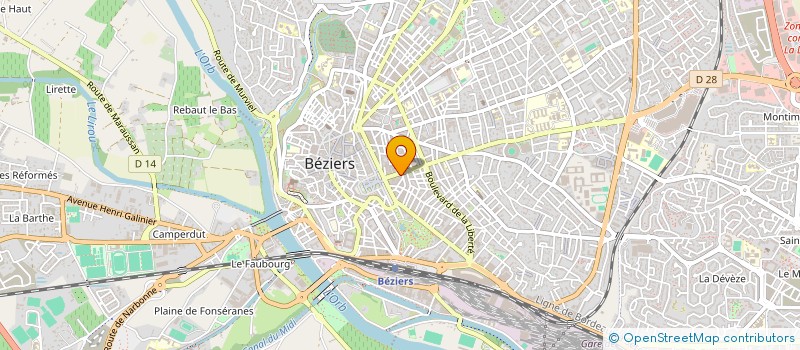 localisation de l'entreprise MOUTACIM FRERES à BEZIERS