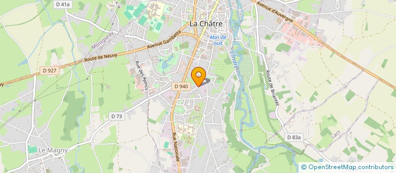 localisation de l'entreprise MOUTARD-LEFEVRE à LA CHATRE